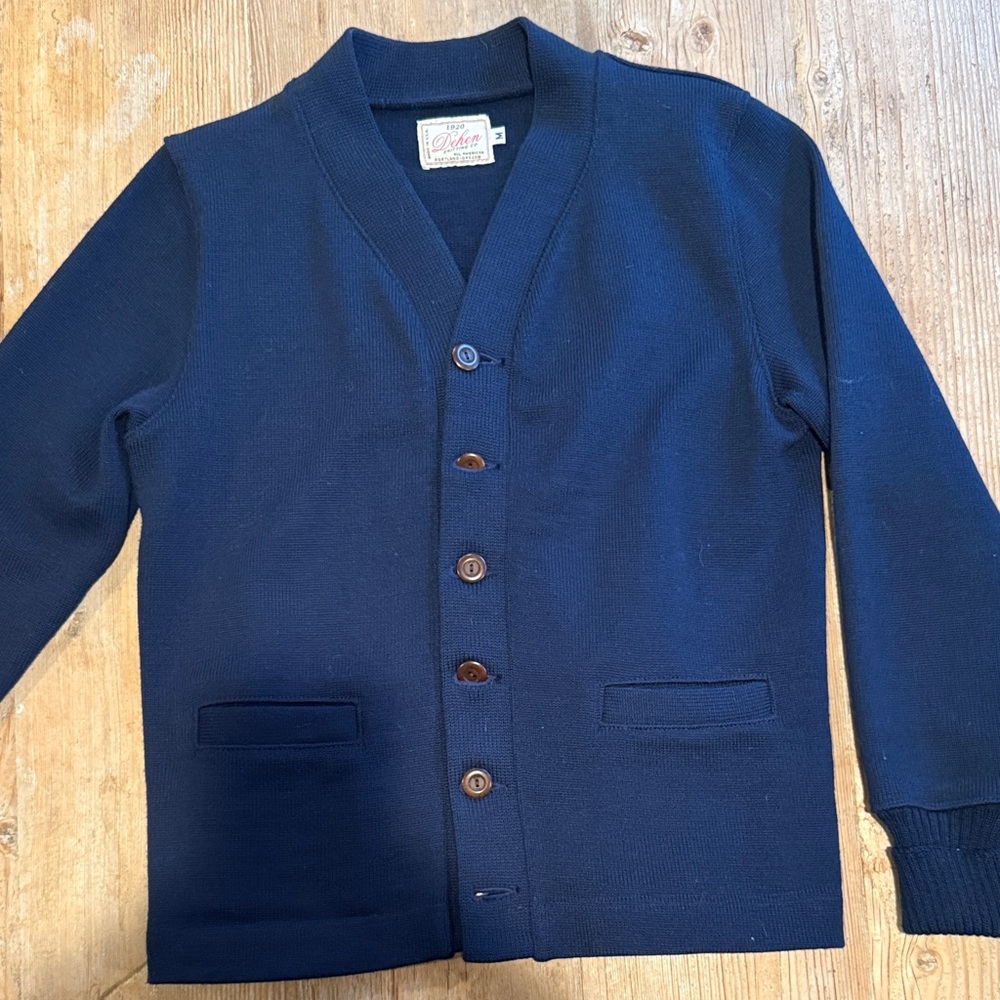 Classic Navy Men's Cardigan by Dehen